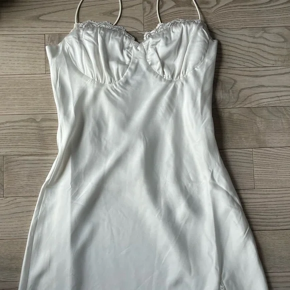 aruba mini dress Peach Aruba Embroidered Mini Dress s